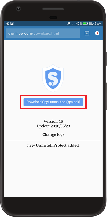 Screenshot Download SpyHuman App